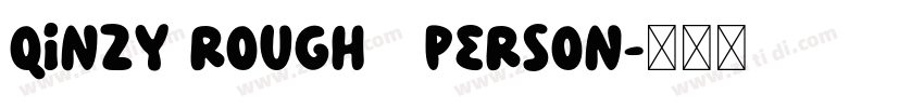 Qinzy Rough   Person字体转换